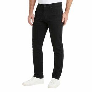 NEW Kenneth Cole Men's 32x30 Black Straight Fit Stretch Denim Jeans